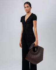 Hereu Basket Bags | CASTELL - Knotted-handle Leather Tote Bag - Women