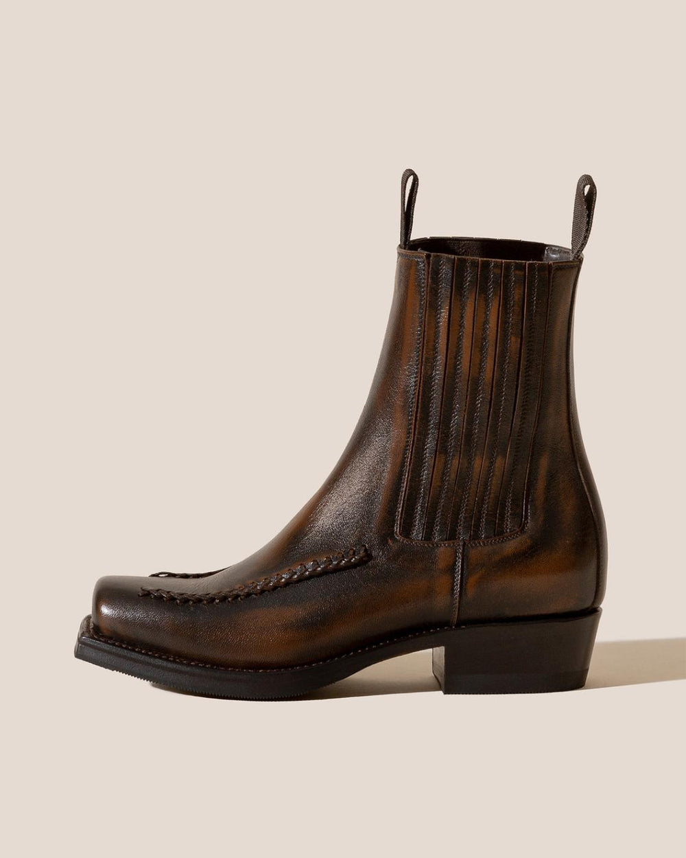 Hereu Boots | AGULLA - Square-Toe Braided Detail Chelsea Boot - Women