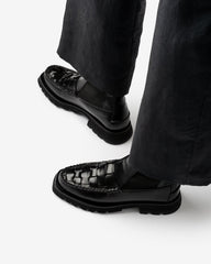 Hereu Boots | ALDA WOVEN SPORT - Tread Sole Interwoven-detail Chelsea Boot - Women