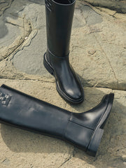 Hereu Boots | ANELLA - Interwoven Detailed Pull-On Boot - Women