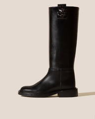 Hereu Boots | ANELLA - Interwoven Detailed Pull-On Boot - Women