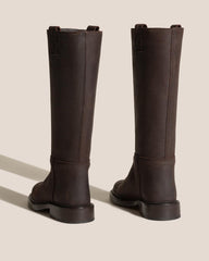 Hereu Boots | ANELLA WAXED - Interwoven Detailed Pull-On Boot - Women