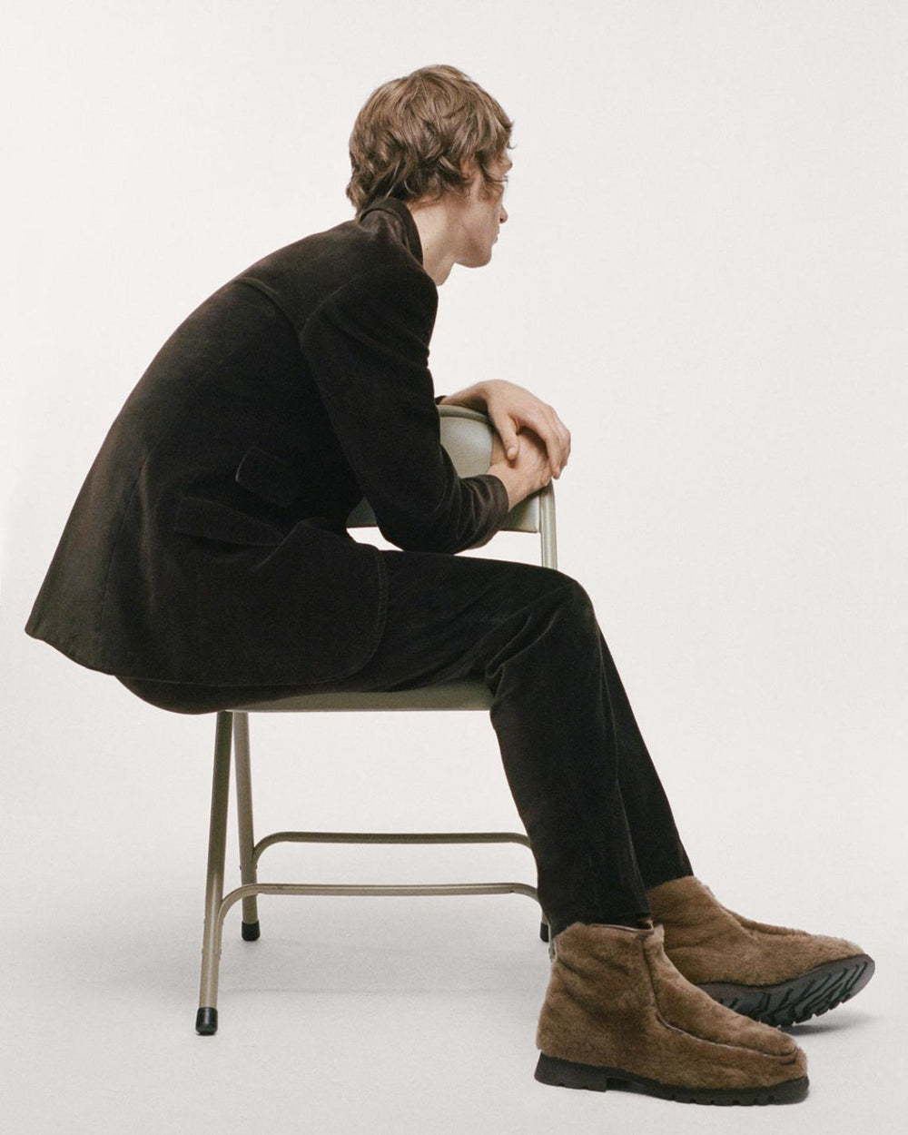 Hereu Boots | ARMENTA LOW ZIPPED - Shearling Ankle Boot Loafer - Men