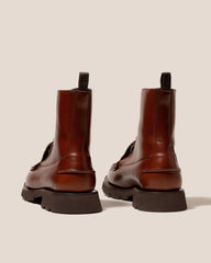 Hereu Boots | CORDO - Tread Sole Lace-Up Loafer Boot - Men