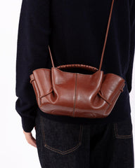 Hereu Crossbody Bags | ARTA MINI CRINKLED GLOSSY - Pleated Crossbody Bag - Women