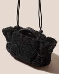 Hereu Crossbody Bags | ARTA MINI CURLY SHEARLING - Pleated Crossbody Bag - Women