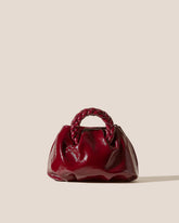 Hereu Crossbody Bags | BOMBON CRINKLED GLOSSY - Small Plaited-handle Leather Crossbody Bag - Women
