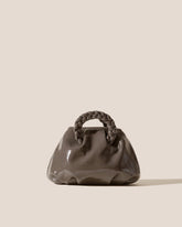 Hereu Crossbody Bags | BOMBON CRINKLED GLOSSY - Small Plaited-handle Leather Crossbody Bag - Women