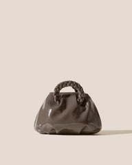 Hereu Crossbody Bags | BOMBON CRINKLED GLOSSY - Small Plaited-handle Leather Crossbody Bag - Women