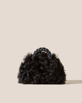 Hereu Crossbody Bags | BOMBON LONG HAIR SHEARLING - Small Plaited-handle Crossbody Bag - Women
