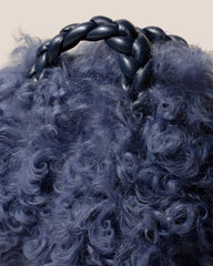 Hereu Crossbody Bags | BOMBON LONG HAIR SHEARLING - Small Plaited-handle Crossbody Bag - Women