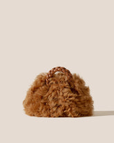 Hereu Crossbody Bags | BOMBON LONG HAIR SHEARLING - Small Plaited-handle Crossbody Bag - Women