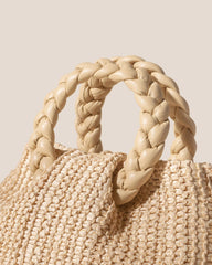 Hereu Crossbody Bags | BOMBON M RAFFIA - Plaited-handle Raffia Crossbody Bag - Women