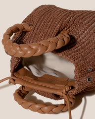 Hereu Crossbody Bags | BOMBON M RAFFIA - Plaited-handle Raffia Crossbody Bag - Women