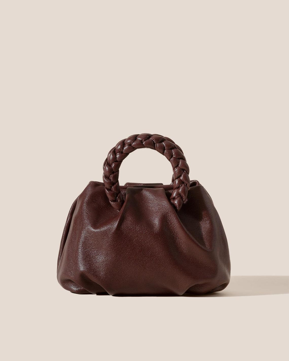 Hereu Crossbody Bags | BOMBON M SUPPLE SHINY - Plaited-handle Leather Crossbody Bag - Women