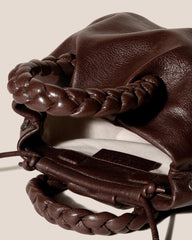 Hereu Crossbody Bags | BOMBON M SUPPLE SHINY - Plaited-handle Leather Crossbody Bag - Women