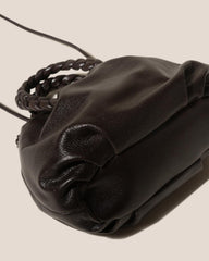 Hereu Crossbody Bags | BOMBON M SUPPLE SHINY - Plaited-handle Leather Crossbody Bag - Women