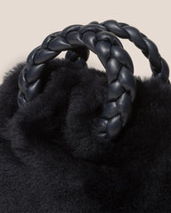 Hereu Crossbody Bags | BOMBON SHEARLING - Small Plaited-handle Crossbody Bag - Women