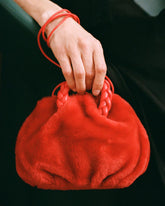 Hereu Crossbody Bags | BOMBON SHEARLING - Small Plaited-handle Crossbody Bag - Women