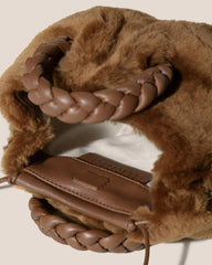Hereu Crossbody Bags | BOMBON SHEARLING - Small Plaited-handle Crossbody Bag - Women
