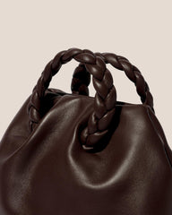 Hereu Crossbody Bags | BOMBON - Small Plaited-handle Leather Crossbody Bag - Women