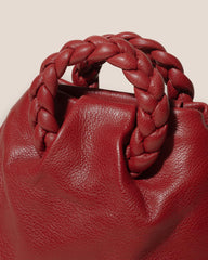 Hereu Crossbody Bags | BOMBON SUPPLE SHINY - Plaited-handle Leather Crossbody Bag - Women