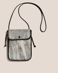 Hereu Crossbody Bags | TERRA CALF HAIR - Square-Flat Crossbody Bag - Women/Men