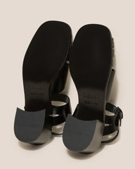 Hereu Heels | ANCORA SQUARED HEELED GLOSSY - Open-Toe Fisherman Sandal - Women