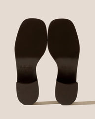 Hereu Heels | ANCORA SQUARED HEELED SHEARLING - Open-Toe Fisherman Sandal - Women