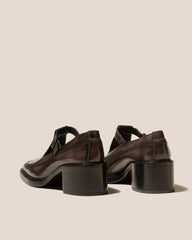 Hereu Heels | LLUISA HEELED - Brushed T-bar Loafer - Women
