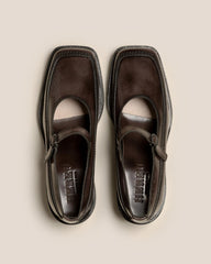 Hereu Heels | SIO HEELED - Brushed Mary Jane Loafer - Women