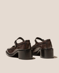 Hereu Heels | SIO HEELED - Brushed Mary Jane Loafer - Women