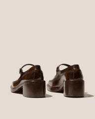Hereu Heels | SIO HEELED - Brushed Mary Jane Loafer - Women