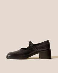 Hereu Heels | SIO HEELED - Brushed Mary Jane Loafer - Women