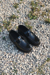 Hereu Loafers | ALBER CRINKLED GLOSSY - T-bar Loafer - Men
