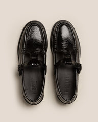 Hereu Loafers | ALBER CRINKLED GLOSSY - T-bar Loafer - Women