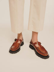 Hereu Loafers | ALBER SPORT - Tread Sole T-Bar Loafer - Women
