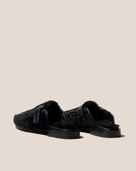 Hereu Loafers | BARRACA SHEARLING - Buckle-strap Mule Loafer - Women