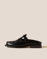 Hereu Loafers | BONELL - Woven T-bar Mule Loafer - Men