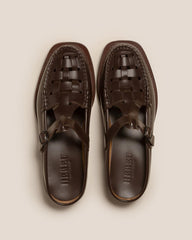 Hereu Loafers | BONELL - Woven T-bar Mule Loafer - Men