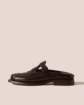 Hereu Loafers | BONELL - Woven T-bar Mule Loafer - Men