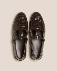Hereu Loafers | MAQUEDA - Interwoven T-bar Loafer - Women