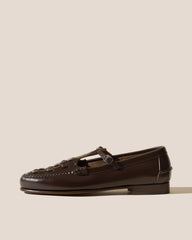 Hereu Loafers | MAQUEDA - Interwoven T-bar Loafer - Women