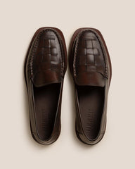 Hereu Loafers | NOMBELA DUOTONE - Interwoven Detail Slip-on Loafer - Men