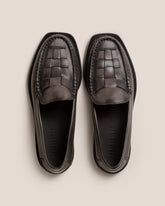 Hereu Loafers | NOMBELA DUOTONE - Interwoven Detail Slip-on Loafer - Women
