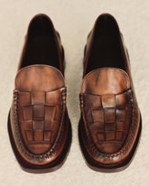 Hereu Loafers | NOMBELA DUOTONE - Interwoven Detail Slip-on Loafer - Women