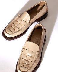 Hereu Loafers | NOMBELA - Interwoven Detail Slip-on Loafer - Women