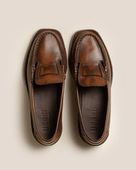 Hereu Loafers | SINEU DUOTONE - Interlaced-detail Slip-on Loafer - Women