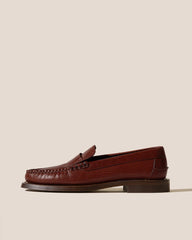 Hereu Loafers | SINEU GRAINY - Interlaced-detail Slip-on Loafer - Men