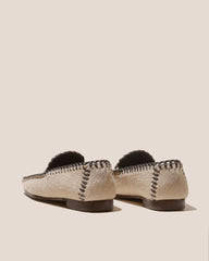 Hereu Loafers | SOLLERIC CALF HAIR - Braided Seams Pull-on Loafer - Women